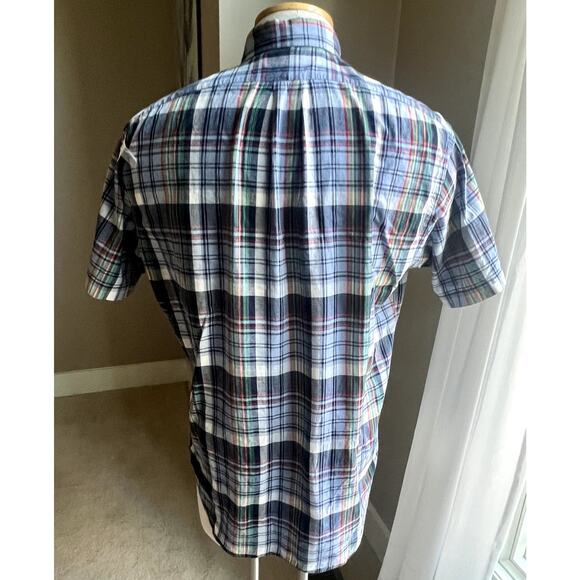 Ralph Lauren Blake plaid short sleeve buttondown shirt size M - Picture 4 of 4